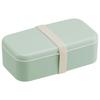 Skater Biomass Bento Box with Chopsticks, 600ml Capacity, Lunch Belt Included, Dishwasher and Microwave Safe, Made In Japan, Sepia Green, PLB6HB