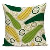 Plant Style Cushion Cover Vegetables Fruit Printing Pillow Cases Decor Sofa Cushions Cases Decorative For Living Room Pillowcase