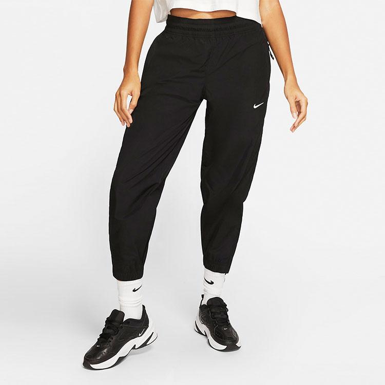 Nike Solid Color Logo Jogger Pants Women Bottoms Black DB9393-010