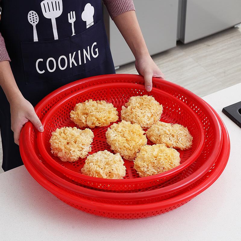 Free Shipping Multi-Purpose Round Plastic Sieve with Winnowing Basket for Dried Goods