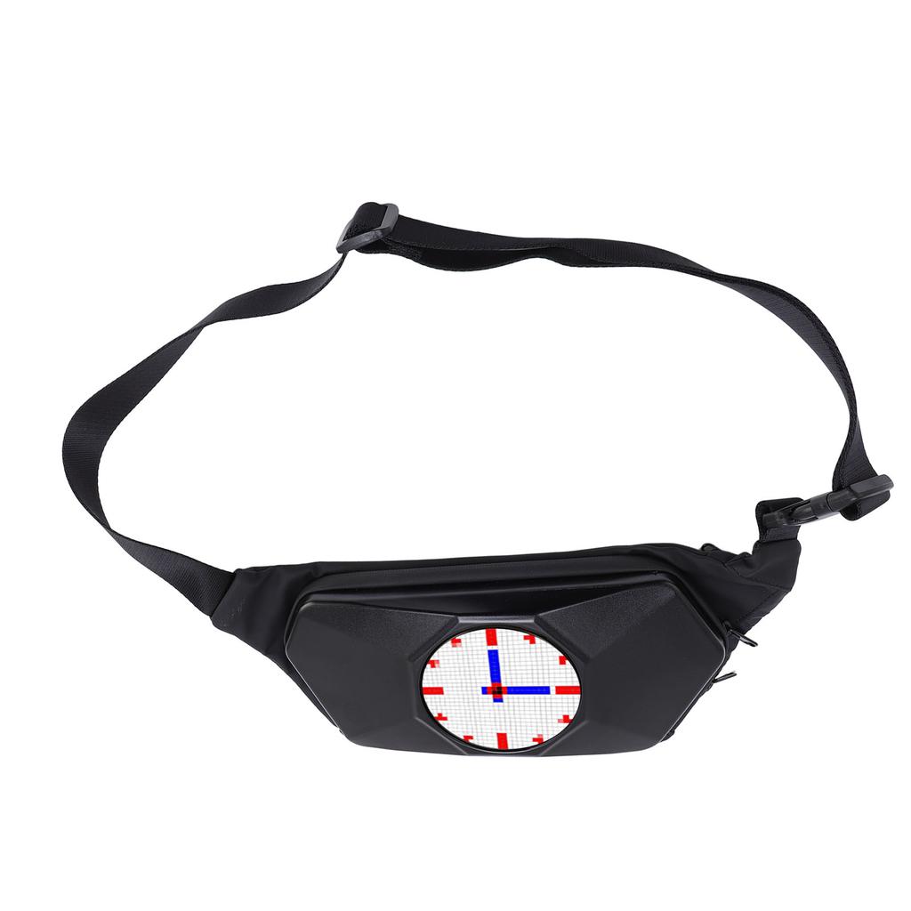LED-Schlingentasche 32 x 32 Pixel Bunt Regendicht Programmierbare LED Schulter-Brusttasche für Reisen Wandern