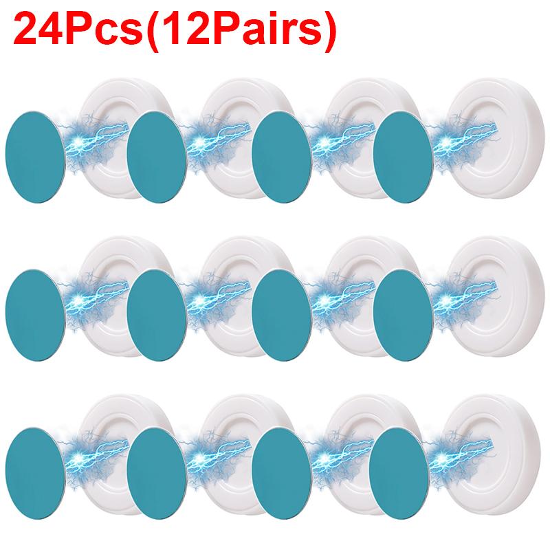 2/24Pcs Magnetic Hooks Wall Mount Strong Magnet Remote Control Holder Key Fridge Sticker Storage Hooks Home Decor Organizer Hook