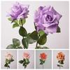 Cloth Artificial Rose Flower Iron Wire Simulation Rose Realistic Artificial Rose  Home Decoration