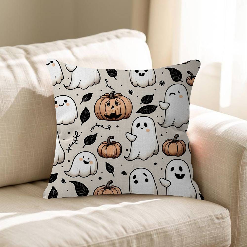 Pumpkin Ghost Cushion Cover Decorative Pillow Sofa Home Decor Case Pillow Cases