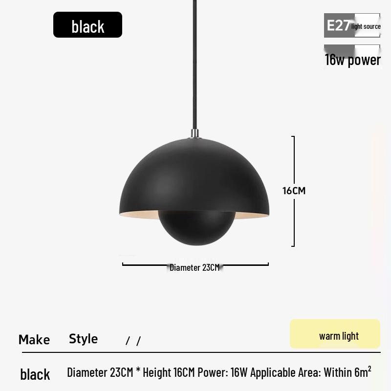 Nordic Minimalist Danish Bud Pendant Lamp for Bar, Restaurant, Bedroom, or Study