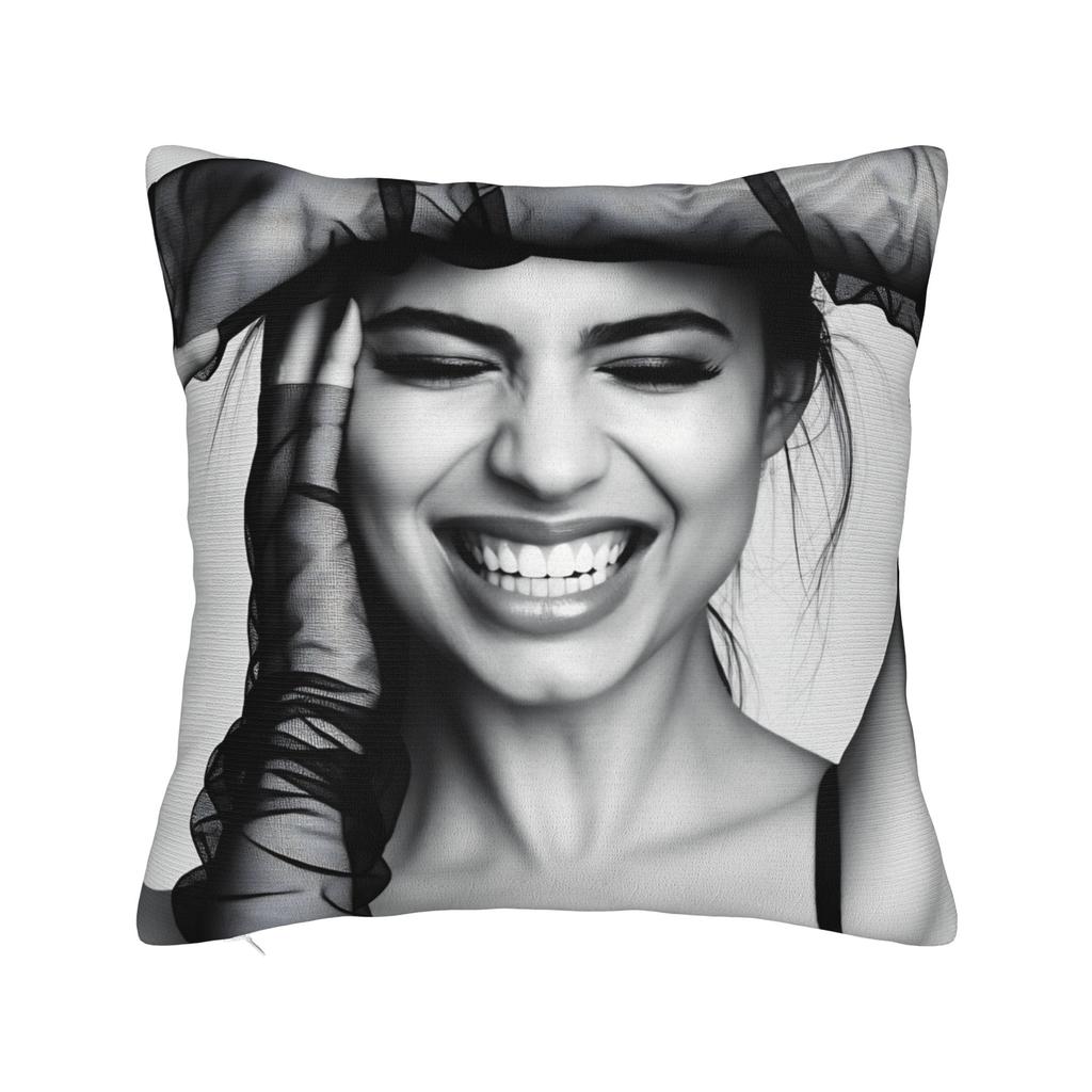 Actor S-Sofia C-Carson Pillow Cover  Novelty Pillow Case For Living Room Chair Soft Cushion Cover Birthday Present