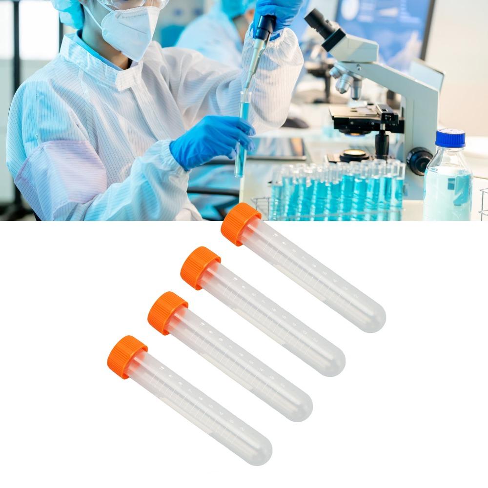 100pcs 10ml 10ml Volume 10ml Centrifuge Tube Screw Lid Screw Cap Tubes Sample Preservation