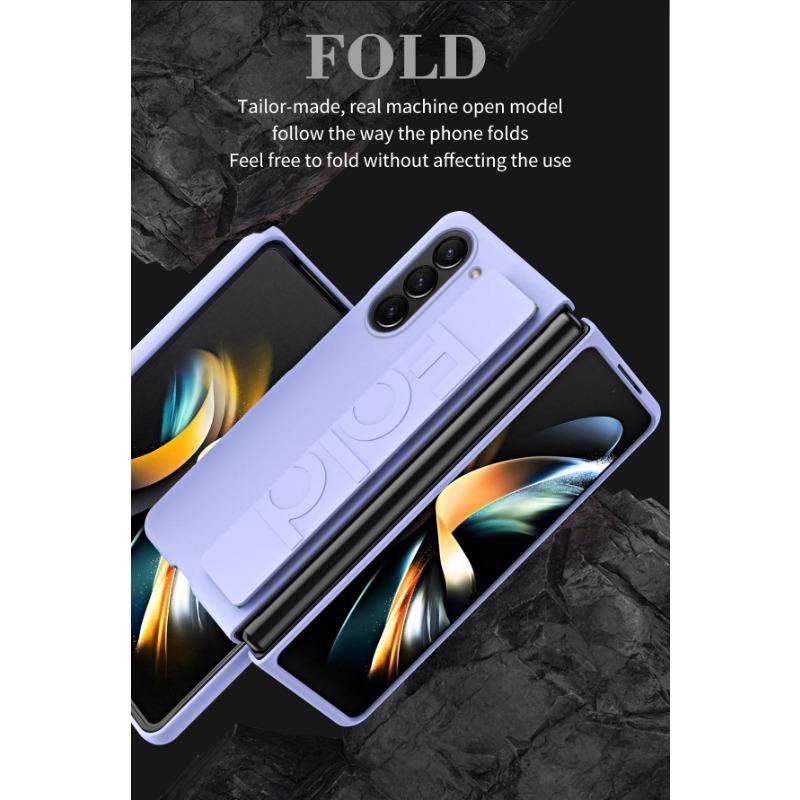 Streth Ελαστική θήκη βραχιολίου για Samsung Galaxy Z Fold 6 5 4 3 5G Z Fold 4 Z Fold 6 Fashion Protection Αντικραδασμικό κάλυμμα αίσθησης δέρματος