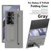 For Samsung Galaxy Z TriFold phone case, with tempered glass, integrated stand, with pen and pen slot, fingerprint-resistant