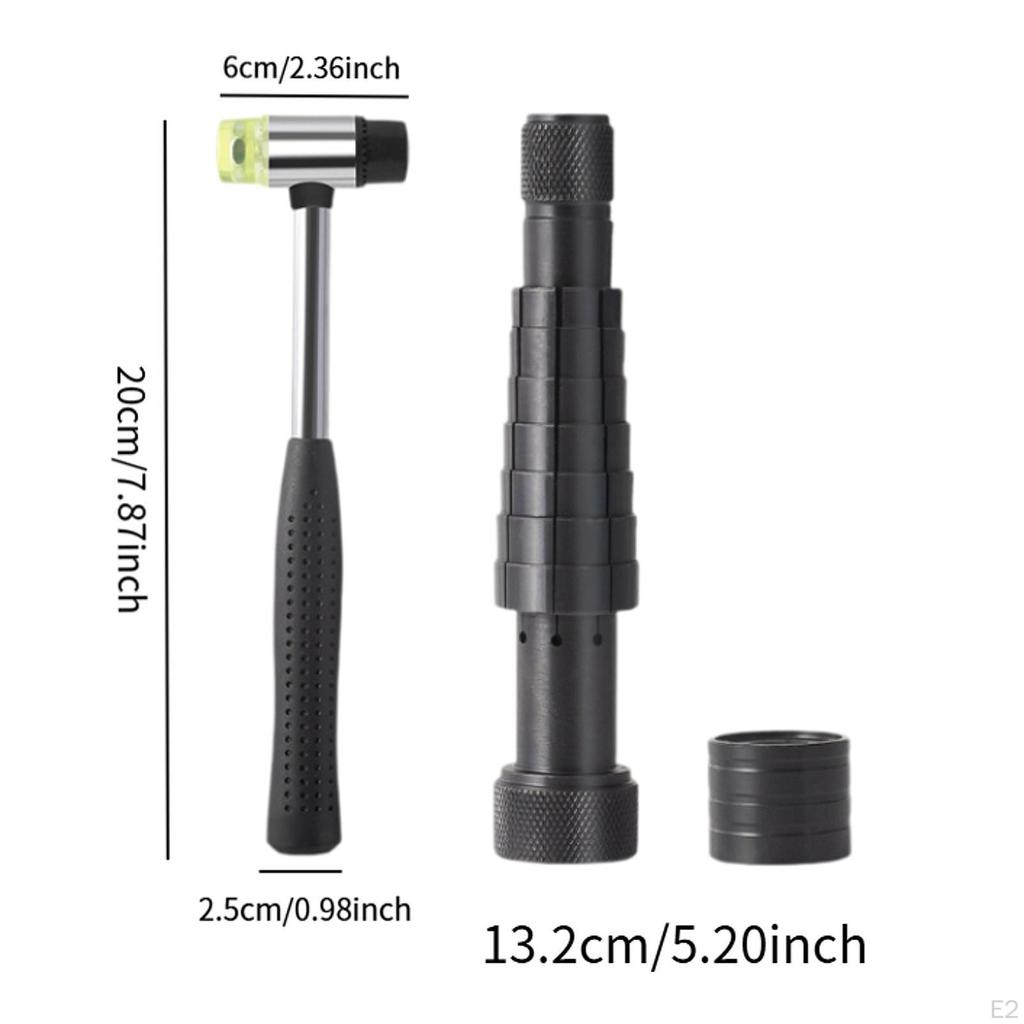 Ring Stretcher Tool Maintenance Jewelry Making Equipment Rustproof Multiuse with Rubber Hammer