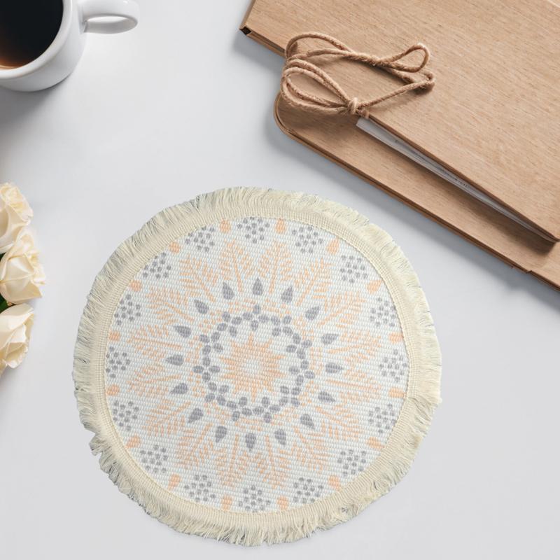 33cm*33cm etnický styl restaurace bohémská dekorativní podložka na stůl prostírání izolační podložka bavlněné protiskluzové bytové dekorace