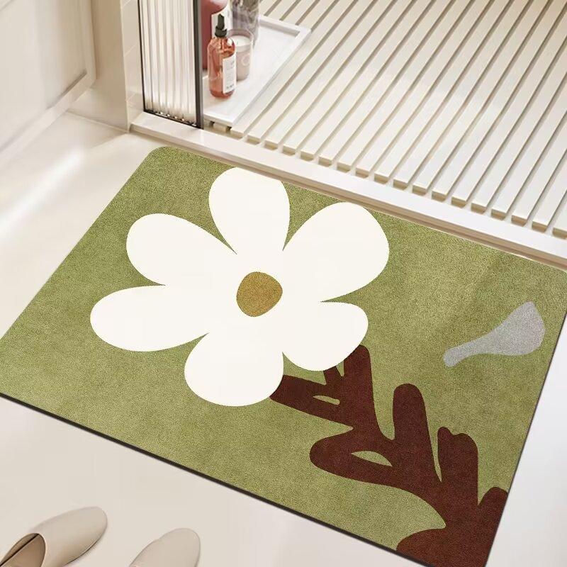 

Cartoon Home Entrance Bathroom Bathroom Floor Mat Toilet Toilet Toilet Door Moisture-wicking Slip-resistant Mat 40*60cm