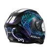 OGK KABUTO KAMUI3 ETERNO Full-Face Motorcycle Helmet, Black/Blue (Size: XS)