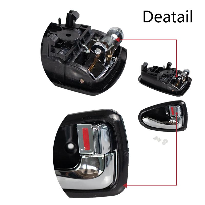 Car Inner Door Handle Black Chrome for Hyundai Accent / Verna 2000 2001 2002 2003 2004 2005 2006 Interior Door Handle 8262025000