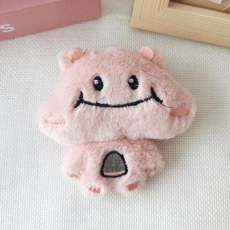 Pandantiv cu dragon cu gură mare Kawaii, mini păpușă de pluș, geantă de desene animate, ornament cadou pentru păpușă, breloc de pluș, cadou