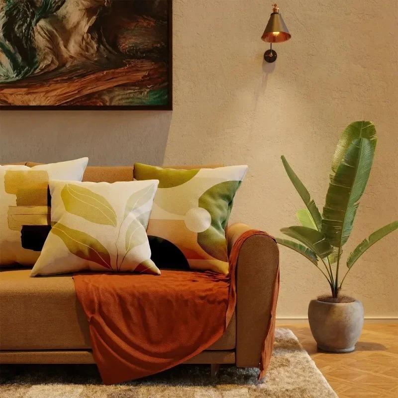 Home Decor Geometric & Floral Patterned Decorative Cushions Pattern Cushion Cover Suitable for Sofa Bedroom Car Pillow Cover