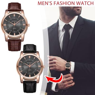 Fashion Exquisite Leather Retro Strap Quartz Men And Women Luxury Watches