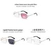 Polygon Frameless Color Changing Sunglasses With Uv400 Protection For Summer Travel