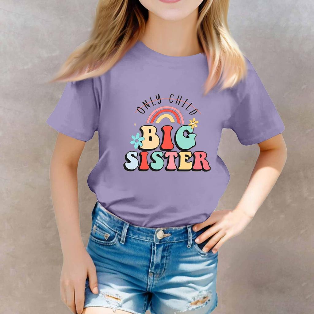 Toddler Girl Boy T-Shirts Kids Top Boys And Girls Printed Short Sleeved T-shirt