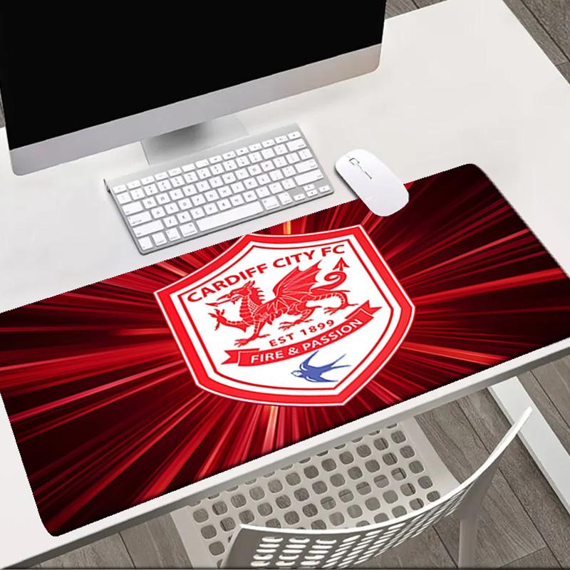 Football Club Cardiff   Mouse pad Office Desk Mat, Gaming Mouse Pad Mousepad, keyboard pad,Heavy-Duty Non-Slip Rubber Backing, Gift