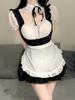 Sexy Lolita Maid Uniform Babydoll Dress Role Play Women Lace Underwear Costumes Loop Mi Hero Academia Naughty Lingerie