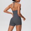 New Pure Color Brushed Back Strapless High-Waisted Yoga Set For Women - Sports Running Fitness Ensemble