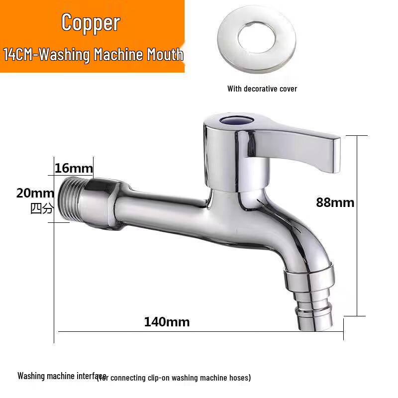 ShiXun Extended Brass Quick-Open Faucet
