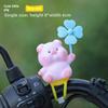 New Dudu Windmill Park Electric Motorcycle Figurine, Cute Wind-up Bicycle Decoration, Summer Riding Accessory
