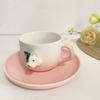 Cute Cartoon 3D Coffee Cup, Animal Ceramic,Home Breakfast, Milk, Creative Coffee, Couple Cup Set Drinkware Cups & Saucers