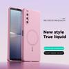 ABEEL For Sony Xperia 10 V Magnetic Case Skin Touch Liquid Silicone Phone Back Cover