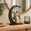Desktop Religiöse Figur Christliche Jungfrau Maria Schaukel Schmuckstück, Katholischer Bibelvers Hausdekoration, Gesegnetes Inspirierendes Geschenk Harz für
