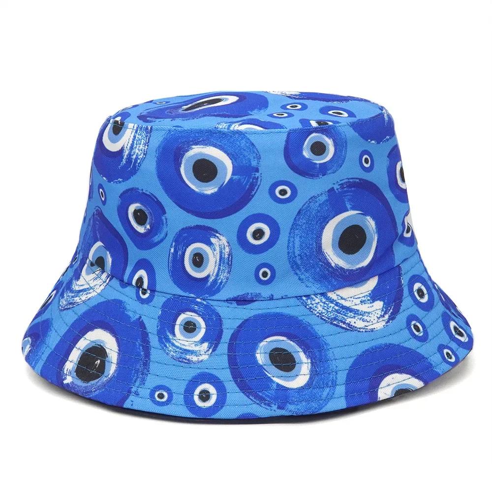 Unisex Eimerhut Für Damen Herren Frühling/Sommer Panama Hüte Mode Kappe Eimer Hip Hop Kappe Hut Fischerhut M 56-58cm blue