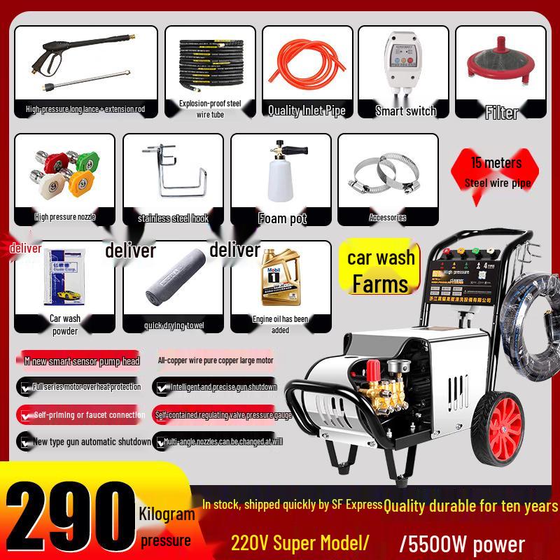 Black Cat Duke 5.5Kw Industrial High-Pressure Washer CN plug (adapter included)