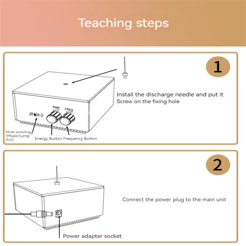 Muzică multifuncțională Tesla Coil Touchable Wireless Transmission Iluminat Știință Educație