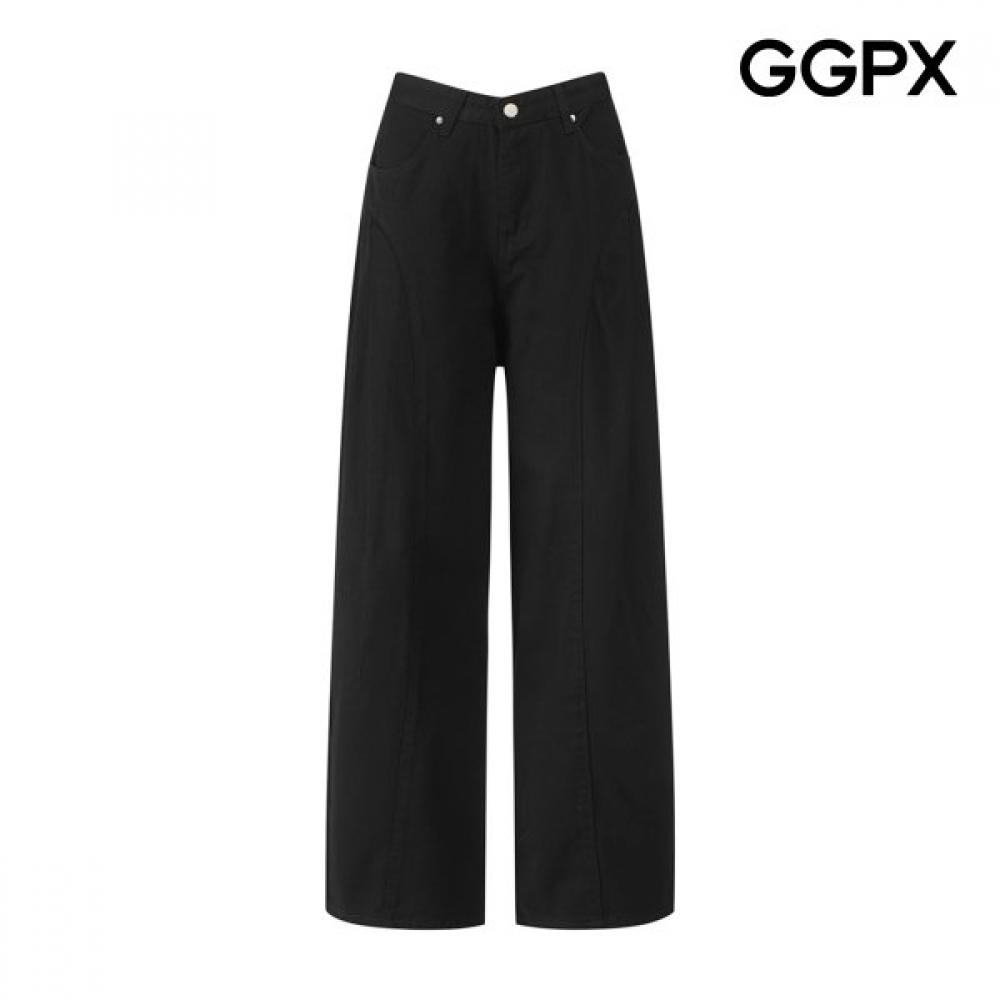 Ggpx New York Wide Cotton Pants Gq2pt020f blacks/S