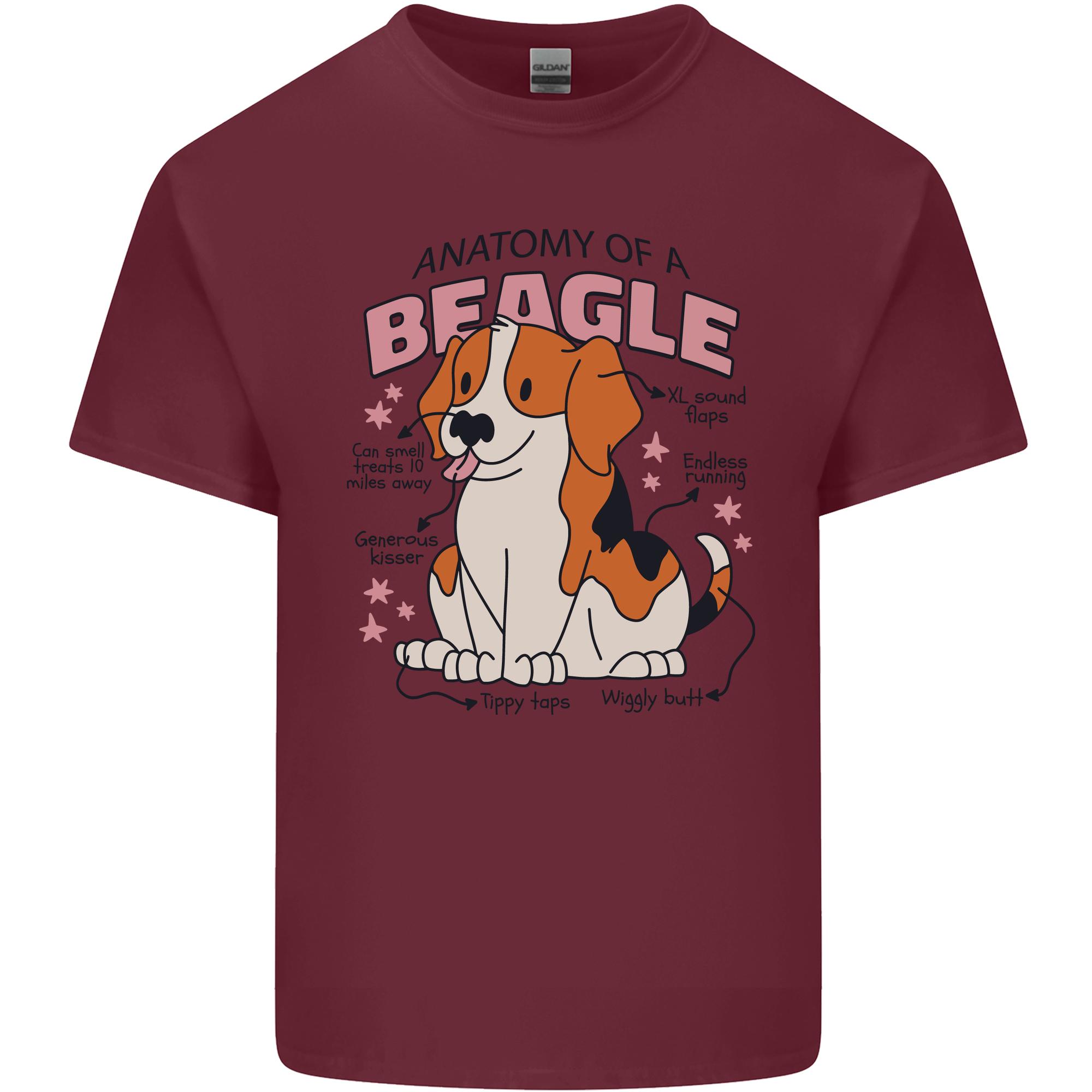 Beagle Anatomy Funny Dog Unisexs Light Cotton TShirt S