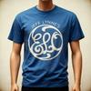 NOWY JEFF LYNNE'S ELO ELECTRIC LIGHT ORCHESTRA LOGO Klasyczna Niebieska Koszulka