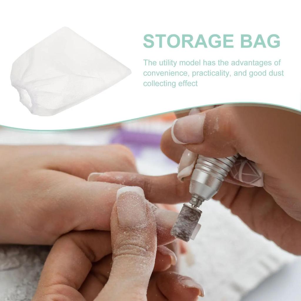 5 Pcs Premium Non Woven Fabric Dust Bags for Nail Vacuum Cleaner Replacement Manicure Polishing Tool Accessories