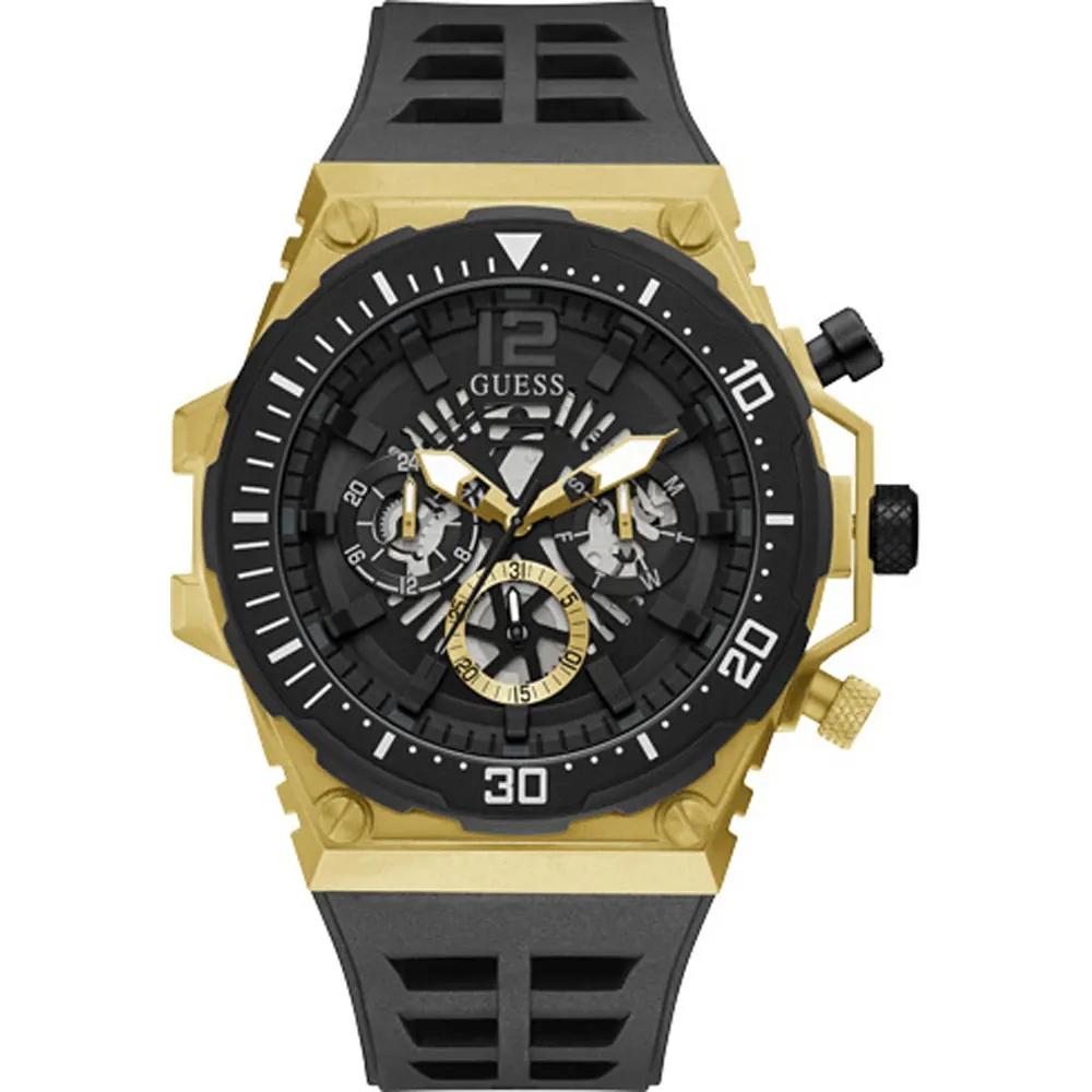 GUESS Exposure Black Silicone Men s Quartz GW0325G1 чёрный