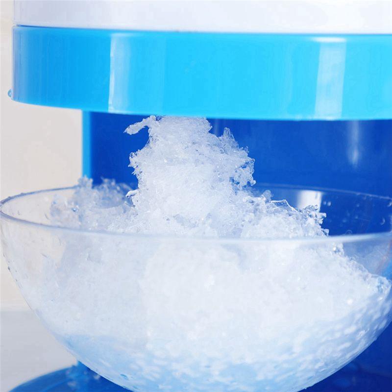 ABUL-2PCS Manual Ice Crusher Home Use Ice Shaver And Snow Cone Machine Summer Maker Ice Crushing Breaker Tool Blue