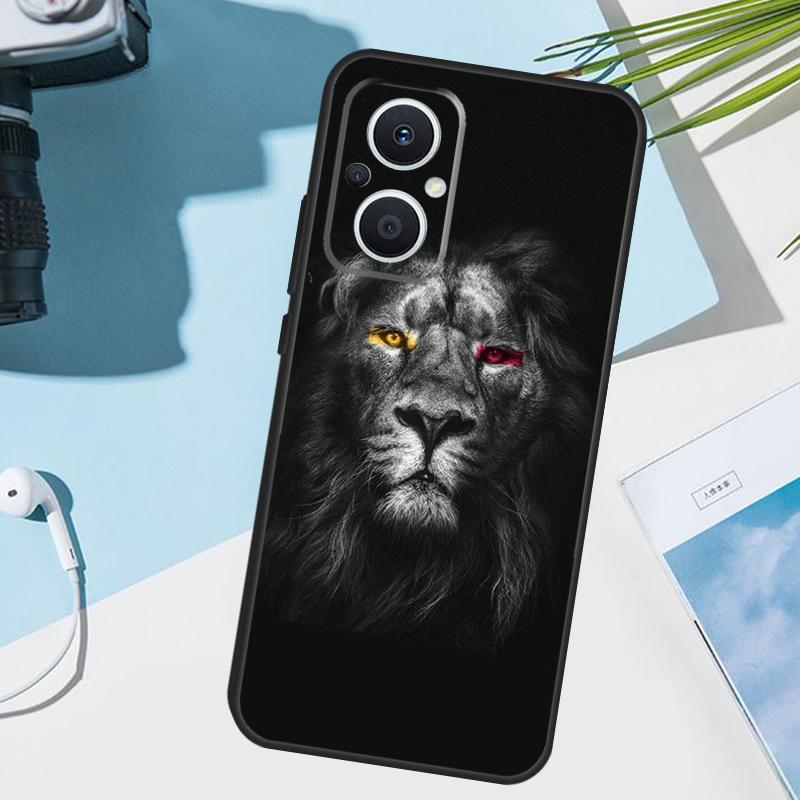 Lion Animal Cover For OPPO Reno 13 F 10 11 12 14 Pro 11F 12F 14F 7 8 Lite OPPO Find X9 X8 X5 X6 Pro Case
