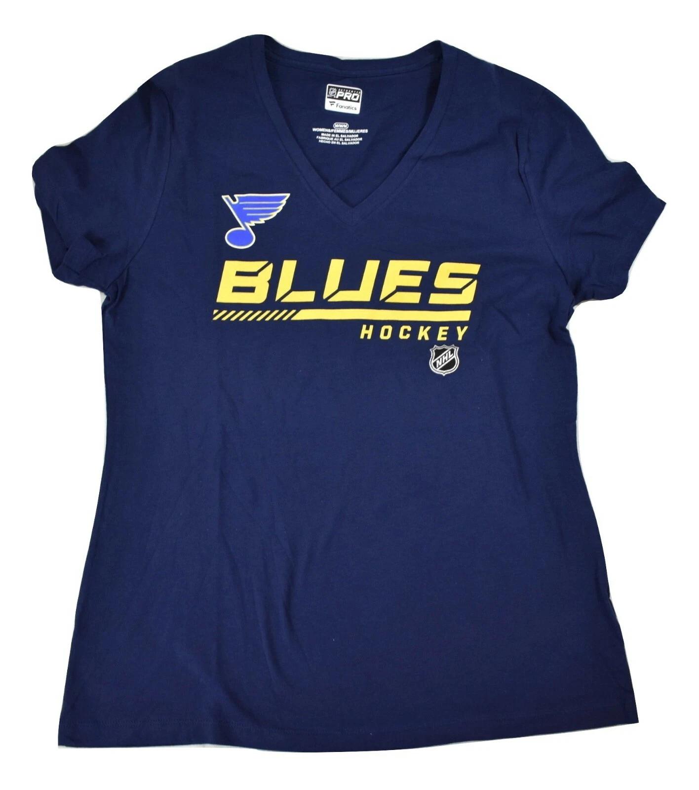 Fanatics Authentic Pro NHL Womens St. Louis Blues Hockey Shirt New M S