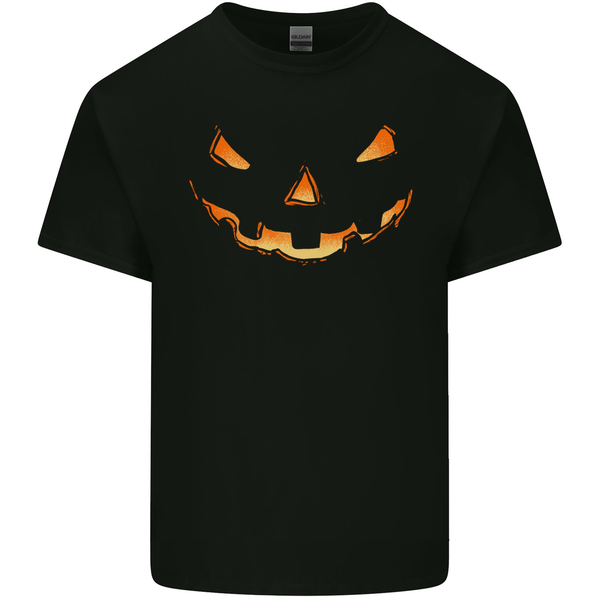 Halloween Pumpkin Face Funny Scary Unisexs Light Cotton TShirt S