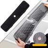 Kitchen Silicone Faucet Catcher Tray Mat Foldable Length 61cm Keep Your Countertop Dried and Clean