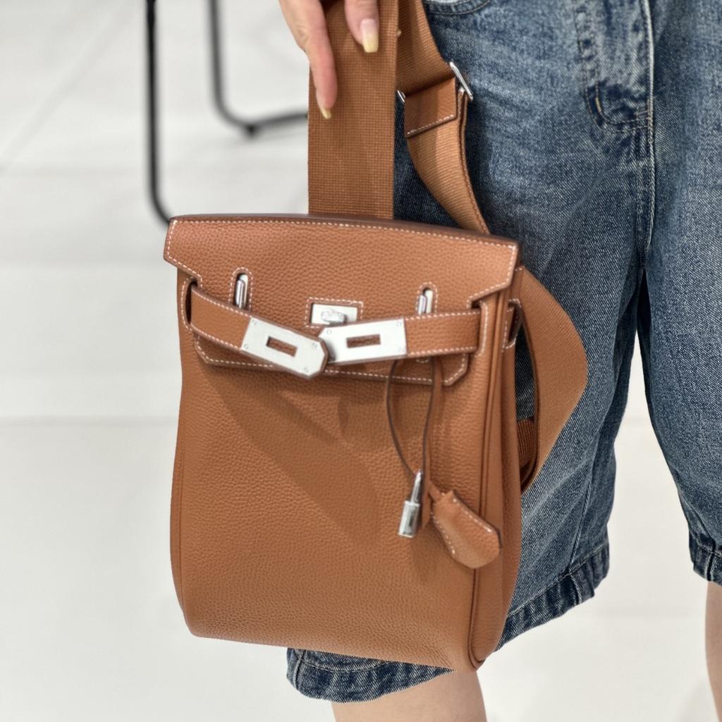 2025 New Style Lamb Leg Package Real Leather Togo Top Layer Cowhide Casual Single Meat Skewer Cross Package Lamb Leg Package Leg Package Women