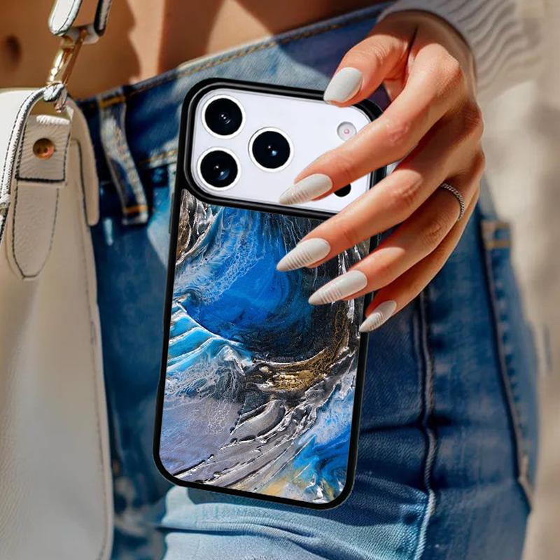 wood Resin Marble printing Phone Case For iPhone 17 Air 14 15 13 12 Max Cover For Apple 16e 11 Pro Max Plus Coque