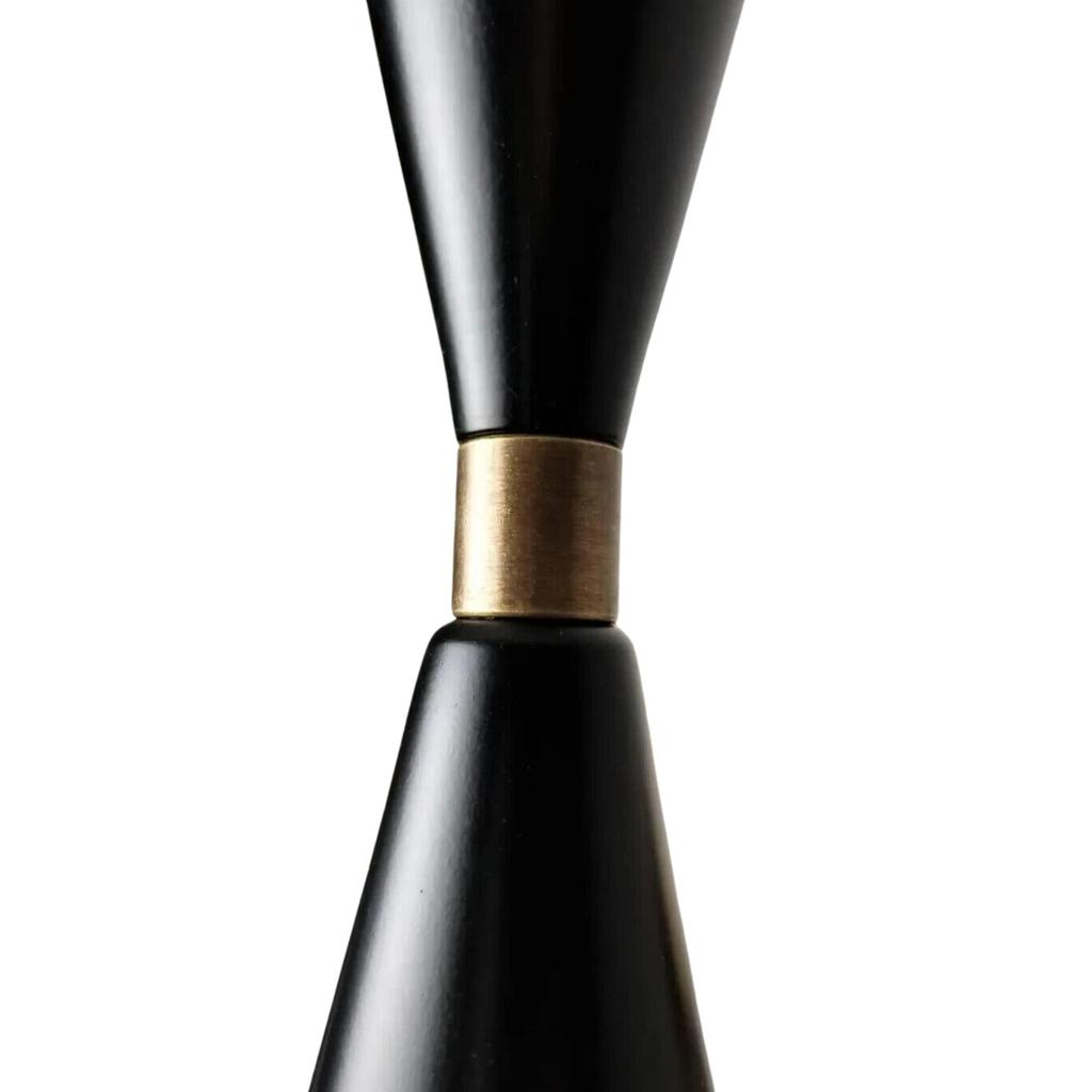 1950s Italian Modern Wall-Mount Reading Lamp in Bronze & Enamel Wall Scones