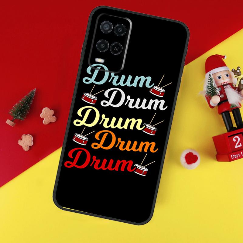 Drum Drummer Music DJ Case For Oppo A78 A98 A18 A38 A58 A5 A6 Pro A54 A74 A94 A17 A57 A80 A60 A40 A96 A76 A16 A15