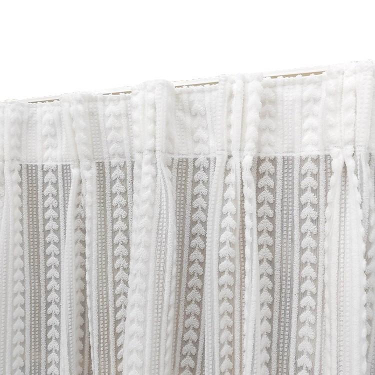 Horizontal Wardrobe Curtain with Rail - Sheer Dust Cover & Decorative Pull, No-Drill Installation.