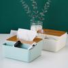 Plastic Wood Tissue Box White Towel Napkin Tissue Holder  Disposable Paper